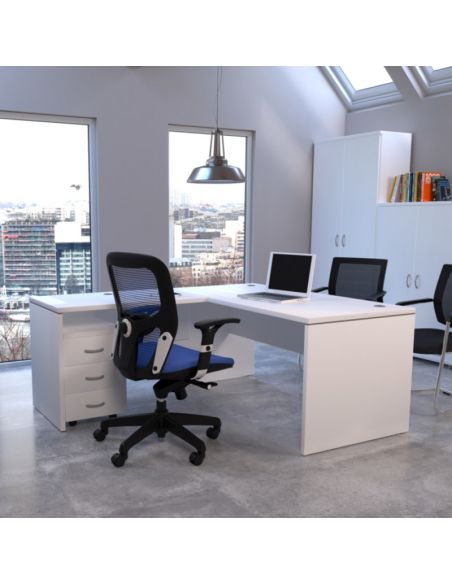 Escritorio esquinero EURO 2000 de Euromof y silla Boston de Euromof