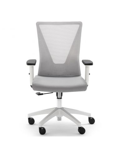 Silla estudio Tirana en color gris y blanco de Euromof Silla estudio Tirana en color gris y blanco de Euromof