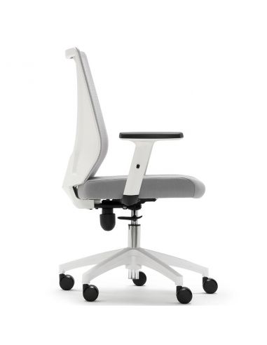 Silla estudio Tirana en color gris y blanco de Euromof Silla estudio Tirana en color gris y blanco de Euromof