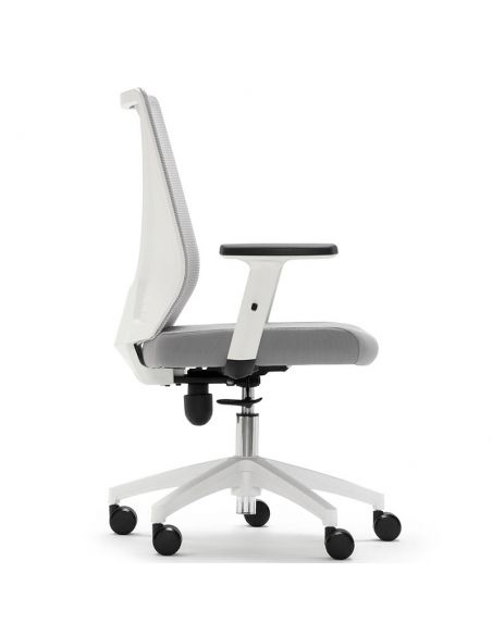 Silla estudio Tirana en color gris y blanco de Euromof Silla estudio Tirana en color gris y blanco de Euromof