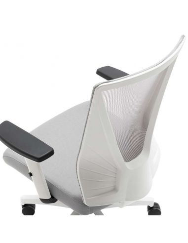 Silla estudio Tirana en color gris y blanco de Euromof Silla estudio Tirana en color gris y blanco de Euromof