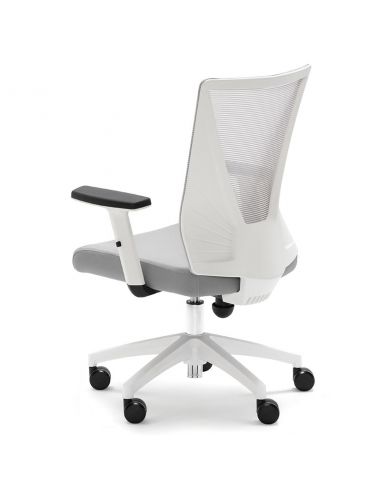 Silla estudio Tirana en color gris y blanco de Euromof Silla estudio Tirana en color gris y blanco de Euromof