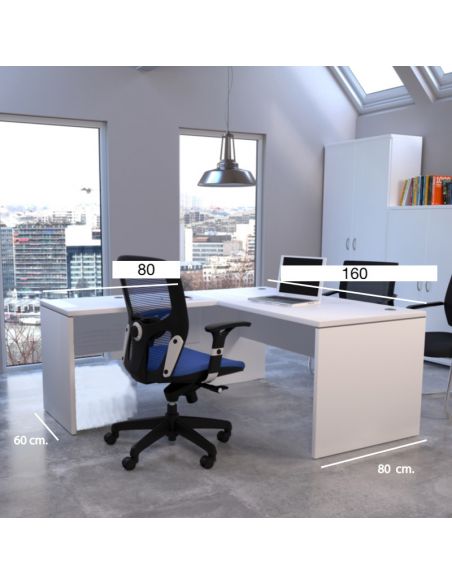 Medidas escritorio esquinero EURO 2000 de Euromof