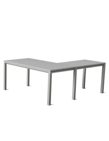 Escritorio esquinero Metrik de Kesta en gris claro Escritorio esquinero Metrik de Kesta en gris claro