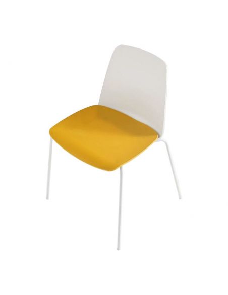 Silla confidente Unnia de inclass en color blanco