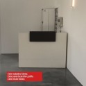 Mostrador recepción Avance de Kesta blanco antracita