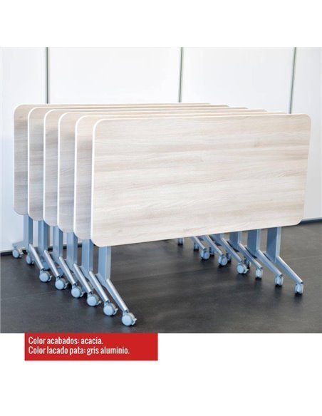 ▷Mesa de reuniones con tablero abatible