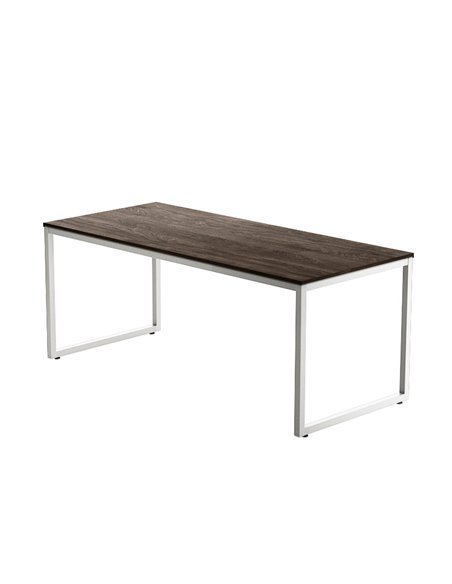 ESCRITORIO DE OFICINA STRIP DE KESTA TABLERO CASTAÑO ESTRUCTURA BLANCA ESCRITORIO DE OFICINA STRIP DE KESTA TABLERO CASTAÑO ESTRUCTURA BLANCA