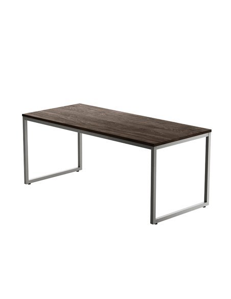 ESCRITORIO DE OFICINA STRIP DE KESTA TABLERO CASTAÑO ESTRUCTURA GRIS CLARO ESCRITORIO DE OFICINA STRIP DE KESTA TABLERO CASTAÑO ESTRUCTURA GRIS CLARO
