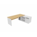 Mesa de despacho Hebe con mueble auxiliar | Laoficinaonline