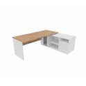 Mesa de despacho Hebe con mueble auxiliar | Laoficinaonline