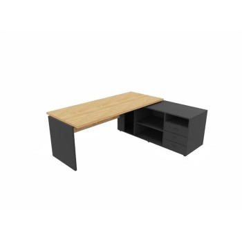 Mesa de despacho Hebe con mueble auxiliar | Laoficinaonline