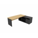 Mesa de despacho Hebe con mueble auxiliar | Laoficinaonline
