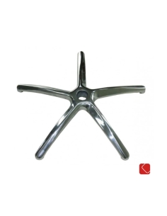 Base silla oficina en aluminio pulido 2
