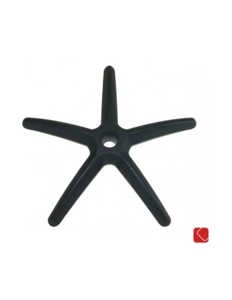 Base silla oficina negra de nylon