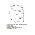 Cajonera con ruedas Bucks de euromof