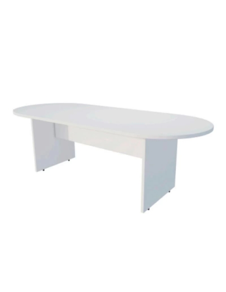 Mesa ovalada con base en h de euromof