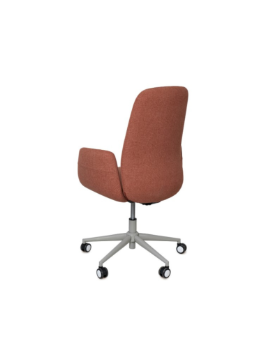 Silla de oficina British de Somcasa terracota