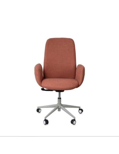 Silla de oficina British de Somcasa terracota