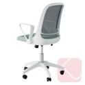 Silla de estudio y oficina moderna en blanco Siracusa - La Oficina Online