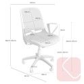 Silla de estudio y oficina moderna en blanco Siracusa - La Oficina Online