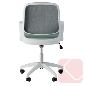 Silla de estudio y oficina moderna en blanco Siracusa - La Oficina Online