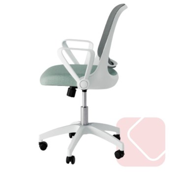 Silla de estudio y oficina moderna en blanco Siracusa - La Oficina Online