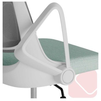 Silla de estudio y oficina moderna en blanco Siracusa - La Oficina Online