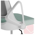 Silla de estudio y oficina moderna en blanco Siracusa - La Oficina Online