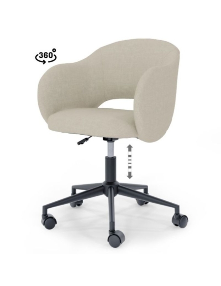 Silla de oficina tallin en color beige