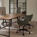 Silla de oficina tallin en color gris oscuro