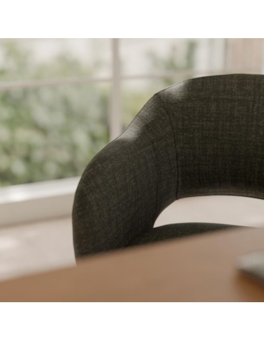 Silla de oficina tallin en color gris oscuro