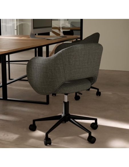 Silla de oficina tallin en color gris oscuro