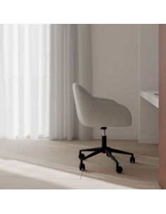 Silla de oficina Canterbury en color gris claro 2