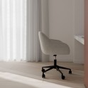 Silla de oficina Canterbury en color gris claro