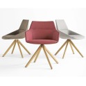 Sillas confidente Dunas XS de Inclass con base madera