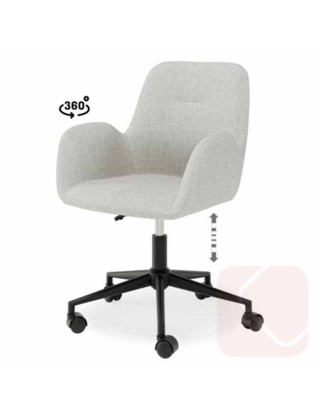 Silla de oficina Irvine en color gris