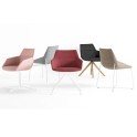 Sillas confidente Dunas XS de Inclass con base madera