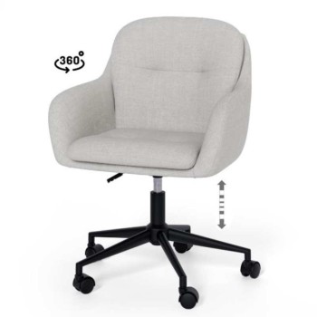 Silla de oficina ontario en color gris claro