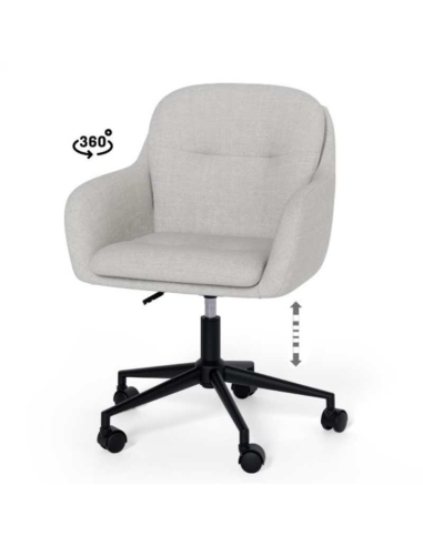 Silla de oficina ontario en color gris claro