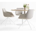 Sillas confidente con brazos Dunas XS de Inclass