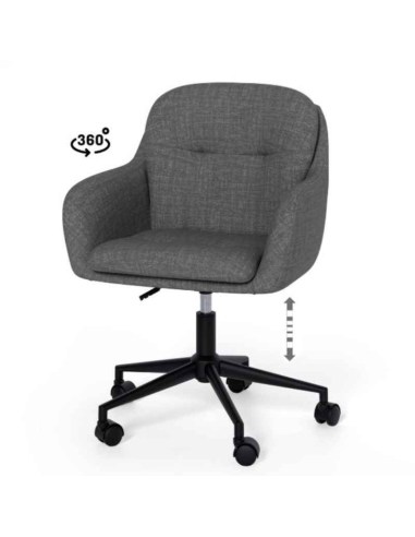 Silla de oficina ontario en color gris claro