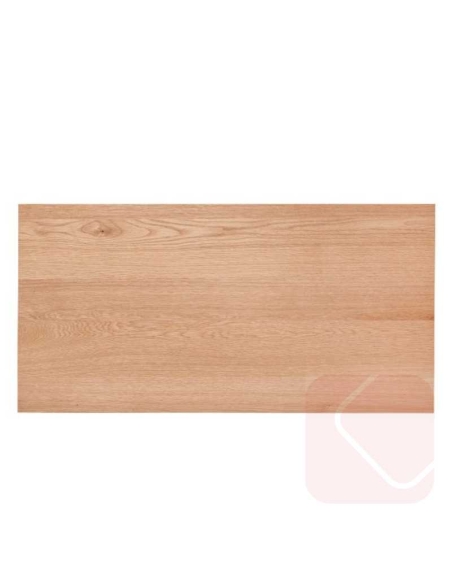 Escritorio Alabama roble/negro de madera con cajón