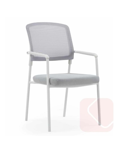 Silla de oficina Nairobi de Euromof en color blanco