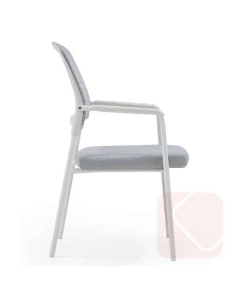 Silla de oficina Nairobi de Euromof en color blanco