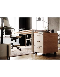 Cajonera oficina madera 3 cajones de Kesta 2