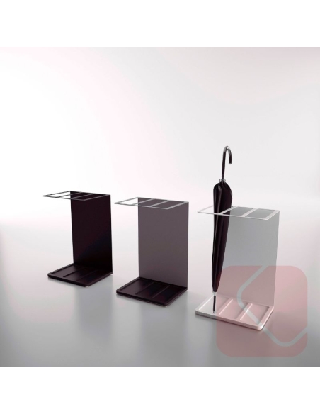 Paragüero Forrein metálico de Systemtronic. Sencillo, minimalista de diseño y funcional para oficina o empresa.