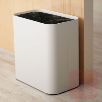 Papelera DROP de Systemtronic, de diseño minimalista y muy robusta fabricada en acero galvanizado.