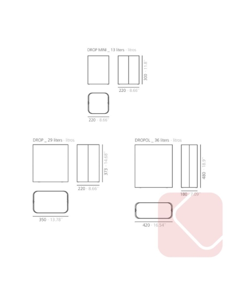 PAPELERA OFICINA DROP DE SYSTEMTRONIC