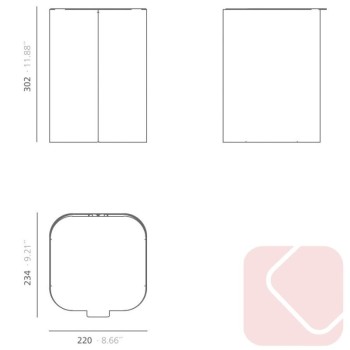 Papelera oficina DROP TOP MINI | Laoficinaonline